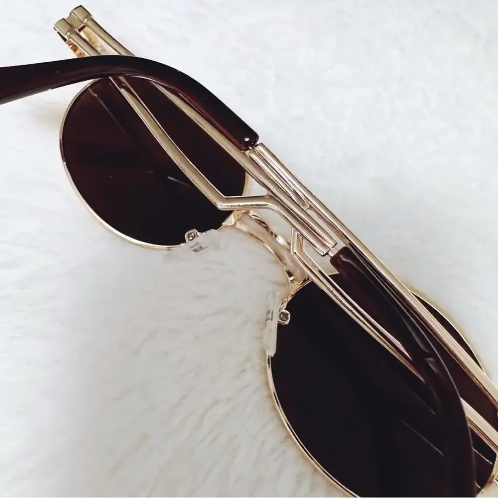 Brandon Brown Round Sunglasses